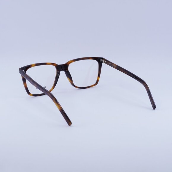Saint Laurent SL717 SLIM 003 Eyeglasses Havana 54mm Square Frame - Picture 8 of 11
